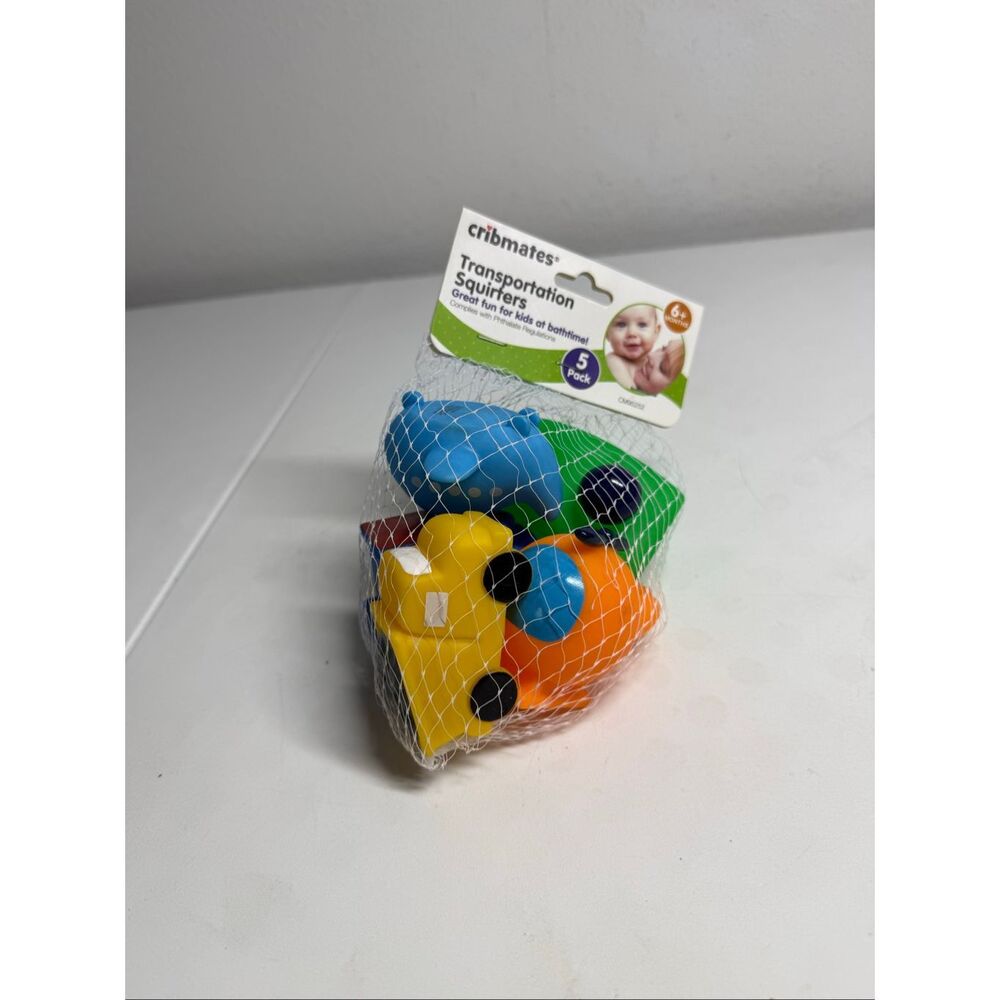 CRIBMATES NWT 5 PACK SQUEEZE TRANSPORTATION SQUIRTER